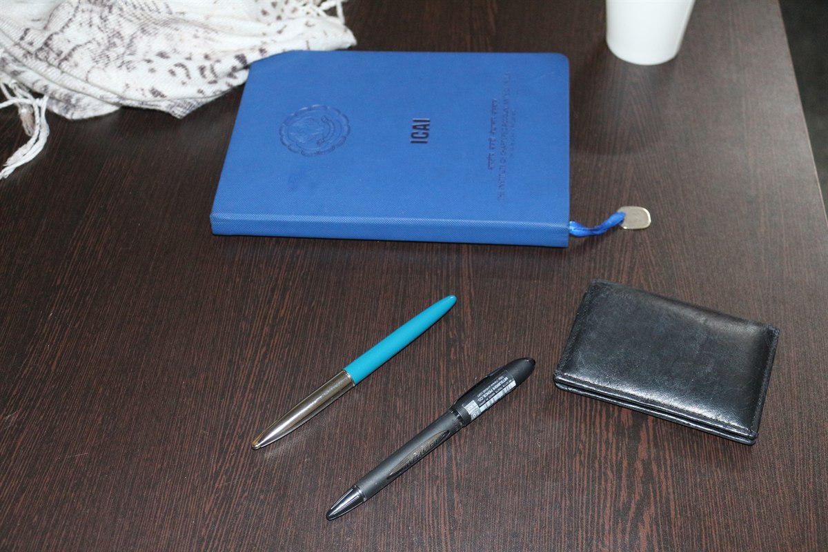 Desk essentials and working setup